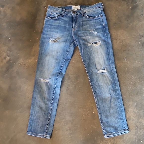Current/Elliott Size 26 “the Fling” Jeans Slim Version Of Classic Boyfriend - Picture 1 of 7